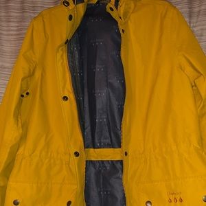 Yellow Barbour Rain Coat